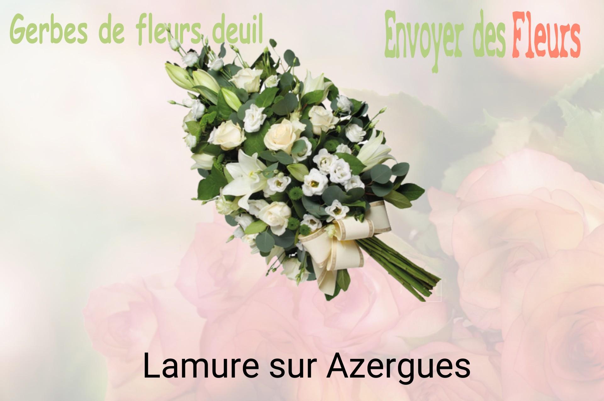 Gerbe de fleurs de deuil livrée à Lamure-sur-Azergues